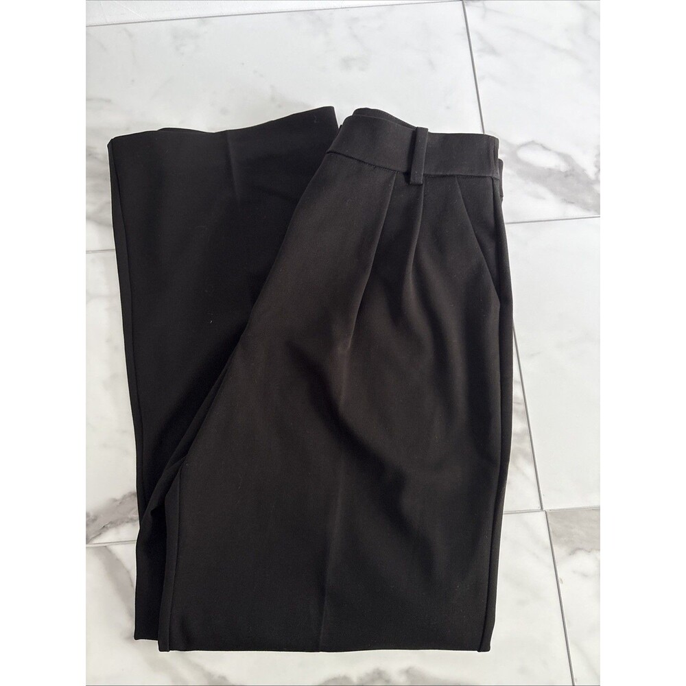 Favorite Daughter The Favorite Pant Black High Rise Wide Leg Trouser Size 8